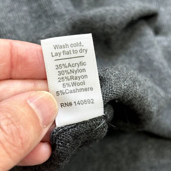 Marine Layer Addison Sweater Dress Womens Small Wool Cashmere Blend Gray Casual - Picture 6 of 10